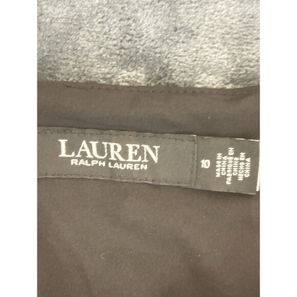 Ralph Lauren Womens 10 Black Off Shoulder Evening Gown Black Label - Picture 8 of 13